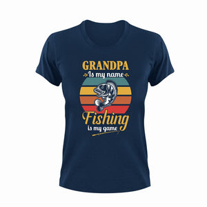Grandpa is my name fishing is my game T-Shirt