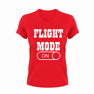 Flight Mode ON T-Shirtairplane, flight, Ladies, Mens, Mode On, pilot, Unisex