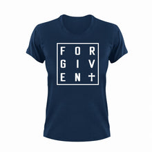Load image into Gallery viewer, Forgiven Unisex Navy T-Shirt Gift Idea 123
