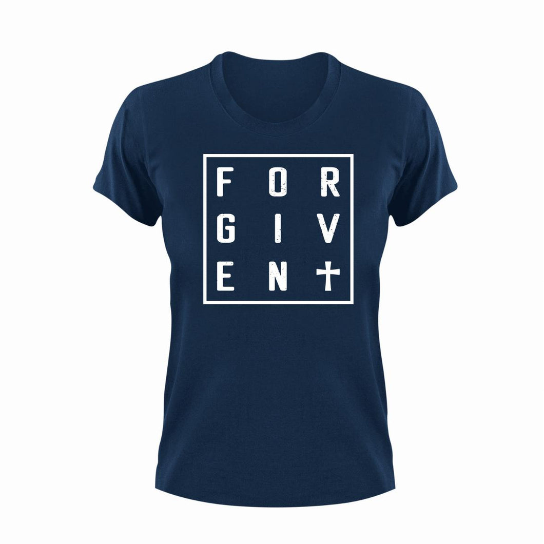 Forgiven Unisex Navy T-Shirt Gift Idea 123