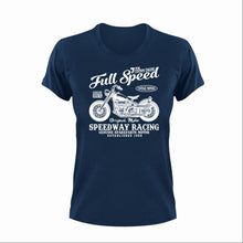 Load image into Gallery viewer, Full Speed Speedway Unisex NavyT-Shirt Gift Idea 132
