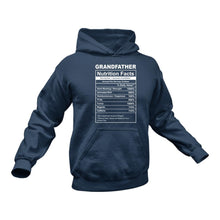 Load image into Gallery viewer, Grandfather Nutritional Facts Hoodie - Best gift Idea for Grandfather
