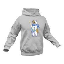 Load image into Gallery viewer, Guitar Cat Hoodie
