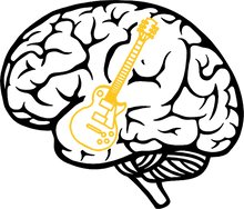 Load image into Gallery viewer, Guitar on my mind Brain Hoodie
