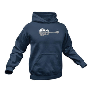 Guitar Shape Tree Silhoutte Hoodie
