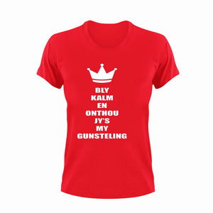 Bly Kalm En Onthou Jys My Gunsteling Afrikaans T-Shirt