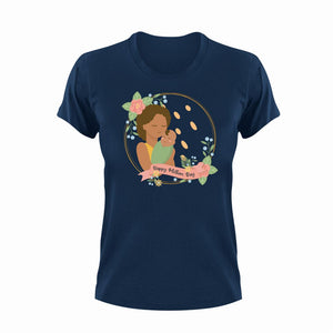 Happy Mother Day 2 Unisex Navy T-Shirt Gift Idea 130