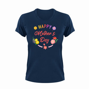 Happy Mothers Day Unisex Navy T-Shirt Gift Idea 130