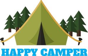 Happy Camper Hoodie - Outdoor Camping Gift Idea