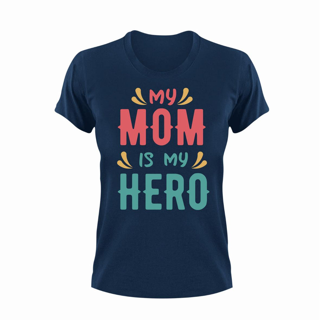 Hero Mom Unisex Navy T-Shirt Gift Idea 130
