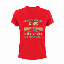 Load image into Gallery viewer, And into the mountains I go T-ShirtAdventure, hiking, Ladies, Mens, mountains, soul, Unisex
