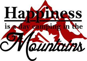 Happiness is Camping in the Mountains Hoodie