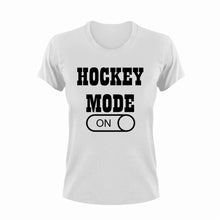 Load image into Gallery viewer, Hockey Mode ON T-ShirtHockey, Ladies, Mens, Mode On, sport, Unisex
