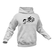 Load image into Gallery viewer, Show Jumper Horse and Rider Hoodie
