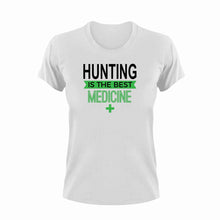 Load image into Gallery viewer, Hunting is the best medicine T-Shirthunt, hunter, hunting, Ladies, medicine, Mens, sport, the best medicine, Unisex
