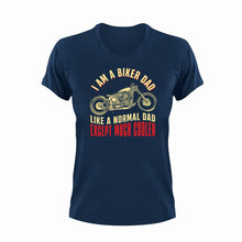 Load image into Gallery viewer, I Am A Biker Dad Unisex Navy T-Shirt Gift Idea 137

