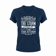 Load image into Gallery viewer, I Am The Storm Unisex Navy T-Shirt Gift Idea 131
