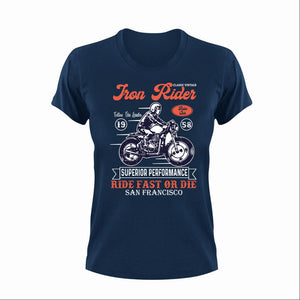 Iron Rider Unisex NavyT-Shirt Gift Idea 132