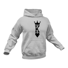Load image into Gallery viewer, King of Hearts Hoodie - Birthday Gift or Christmas Present Idea
