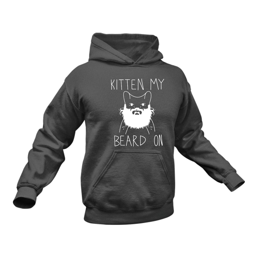 Kitten Beard Hoodie -  Birthday Gift Idea for Cat Lovers Christmas Present