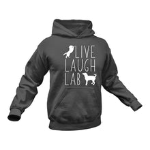Load image into Gallery viewer, Live laugh Labrador Dog Hoodie - Birthday Gift Idea or Christmas Present
