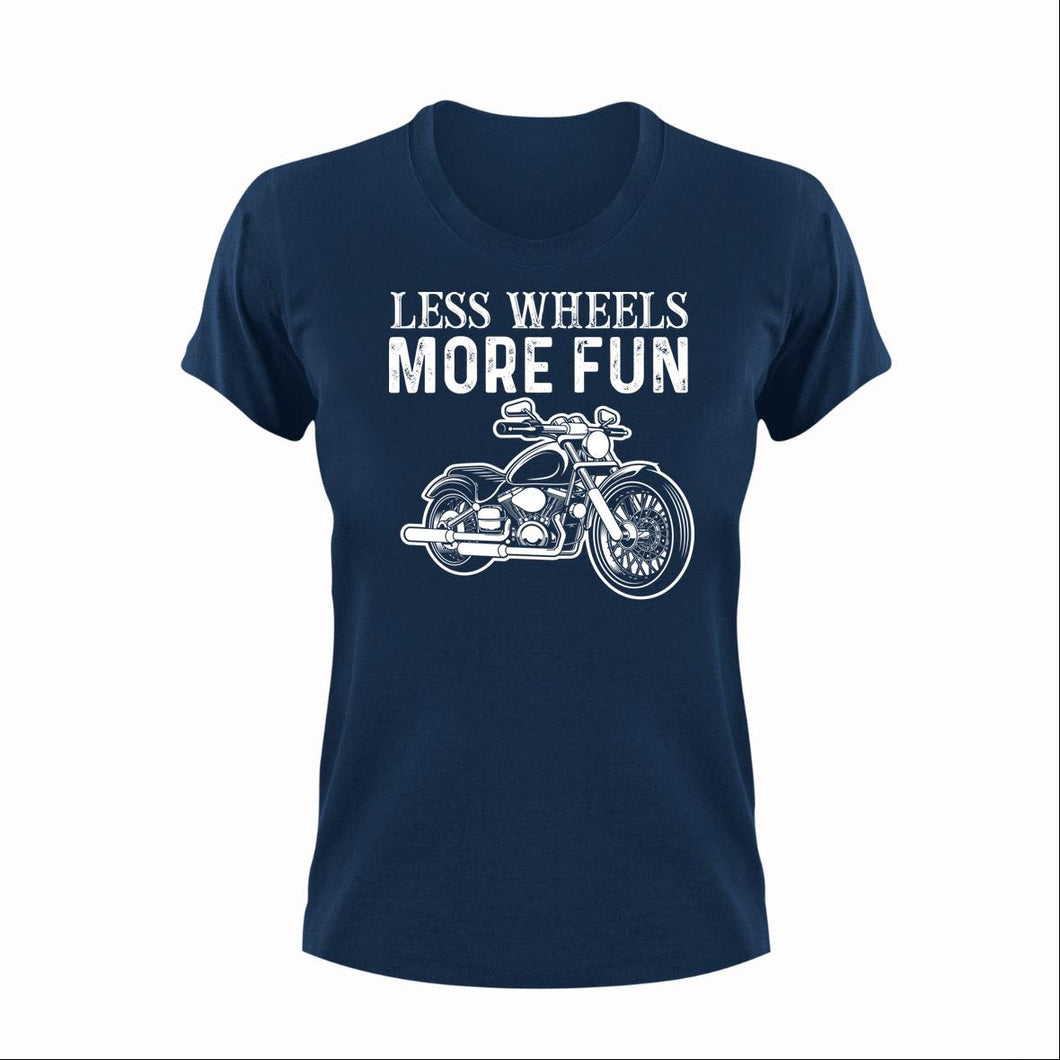 Less Wheels More Fun Unisex NavyT-Shirt Gift Idea 132