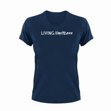 Load image into Gallery viewer, Living Limitless Unisex Navy T-Shirt Gift Idea 131
