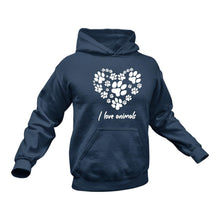 Load image into Gallery viewer, I Love Animals Hoodie
