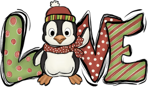 Love Penquins Christmas Hoodie - Birthday Gift Idea or Christmas Present