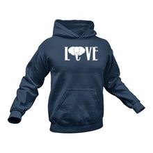 Load image into Gallery viewer, Love Elephants Hoodie - Birthday Gift Idea or Christmas Present
