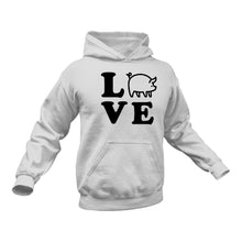Load image into Gallery viewer, Love Pigs Hoodie - Birthday Gift Idea or Christmas Present
