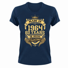 Load image into Gallery viewer, Made In 1964 60 Years Old Birthday Gift Idea T-Shirt
