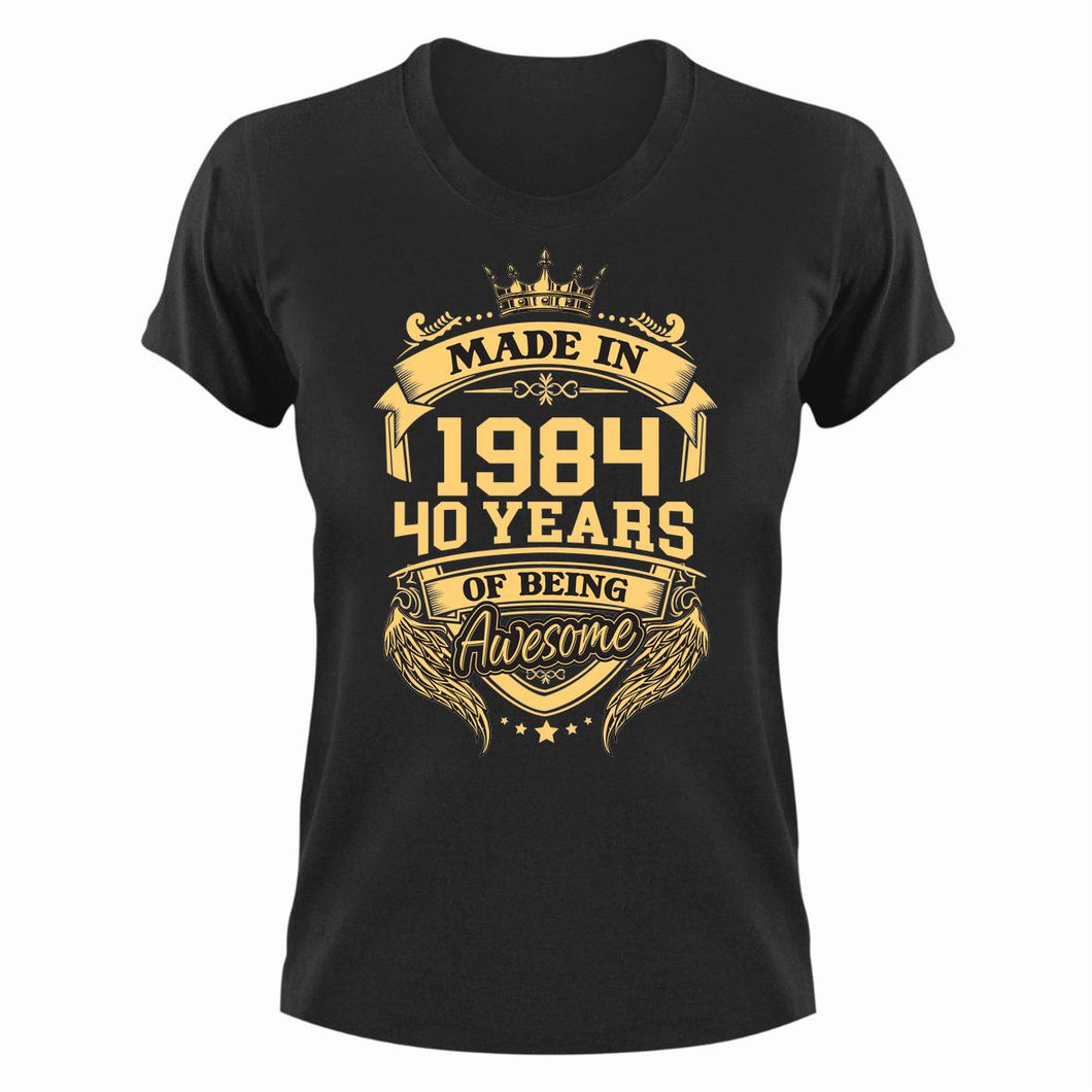 Made In 1984 40 Years Old Birthday Gift Idea T-Shirt