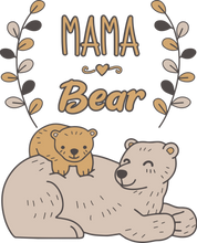 Load image into Gallery viewer, Mama Bear 2 Unisex Navy T-Shirt Gift Idea 130
