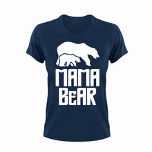 Load image into Gallery viewer, Mama Bear 3 Unisex Navy T-Shirt Gift Idea 130
