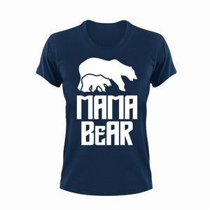 Mama Bear 3 Unisex Navy T-Shirt Gift Idea 130