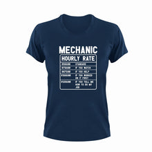 Load image into Gallery viewer, Mechanic Hourly Rate Funny T-Shirtfunny, Hourly Rate, hourly rates, Ladies, Mail, mechanic, Mens, Unisex
