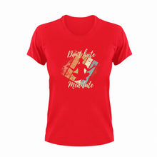 Load image into Gallery viewer, Don&#39;t hate, meditate T-Shirtinner peace, Ladies, meditation, Mens, Unisex, yoga
