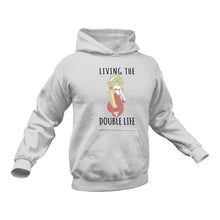 Load image into Gallery viewer, Mermaid Living The Double Life Hoodie - Birthday Gift Idea or Christmas Present
