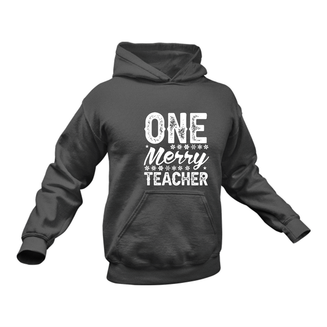 Merry Teacher Hoodie - Best Birthday Gift or Christmas Present