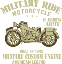 Load image into Gallery viewer, Military Ride Unisex NavyT-Shirt Gift Idea 132
