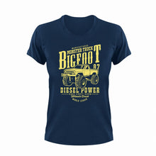 Load image into Gallery viewer, Monster Truck Bigfoot Unisex Navy T-Shirt Gift Idea 125
