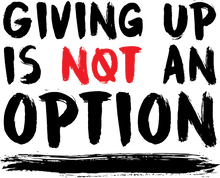 Load image into Gallery viewer, Giving Up Is Not an Option Hoodie
