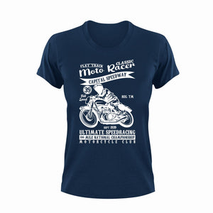 Moto Racer Unisex NavyT-Shirt Gift Idea 132