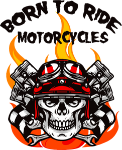 Born to Ride Motorcycles Cotton Hoodie, Best Gift Idea for Bike Riders