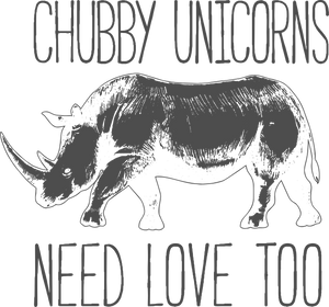 Chubby Unicorns Need Love Too Hoodie - Best Rhino Gift Idea