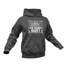 Load image into Gallery viewer, If You Don't Want A Sarcastic Answer Hoodie - Birthday Gift Idea or Christmas Present
