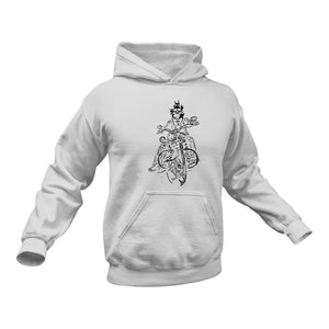 Motorbiker, Biker Gifts, Unique Gifts for Motorcycle Riders, Skeleton Rider Hoodie - Best Birthday Gift or Christmas Present Idea