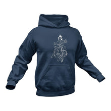 Load image into Gallery viewer, Motorbiker, Biker Gifts, Unique Gifts for Motorcycle Riders, Skeleton Rider Hoodie - Best Birthday Gift or Christmas Present Idea
