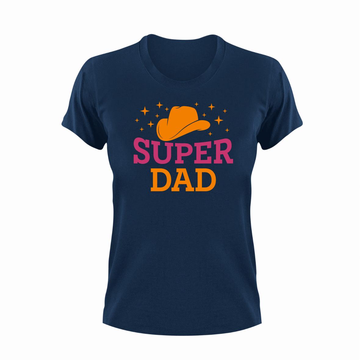 Super Dad 2 Unisex Navy T-Shirt Gift Idea 137 – www.T-Shirt.co.za